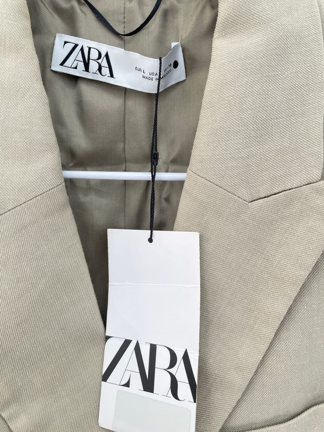 자라(ZARA) 크롭 린넨 블레이저 자켓 상품이미지6