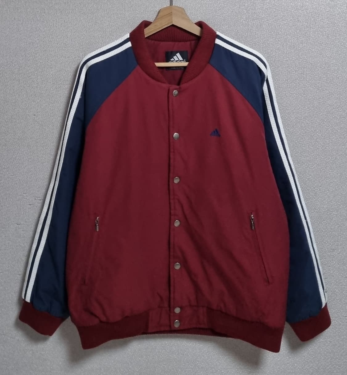 오버핏 M ) 아디다스 빈티지 올드스쿨 바시티자켓 상품이미지1
