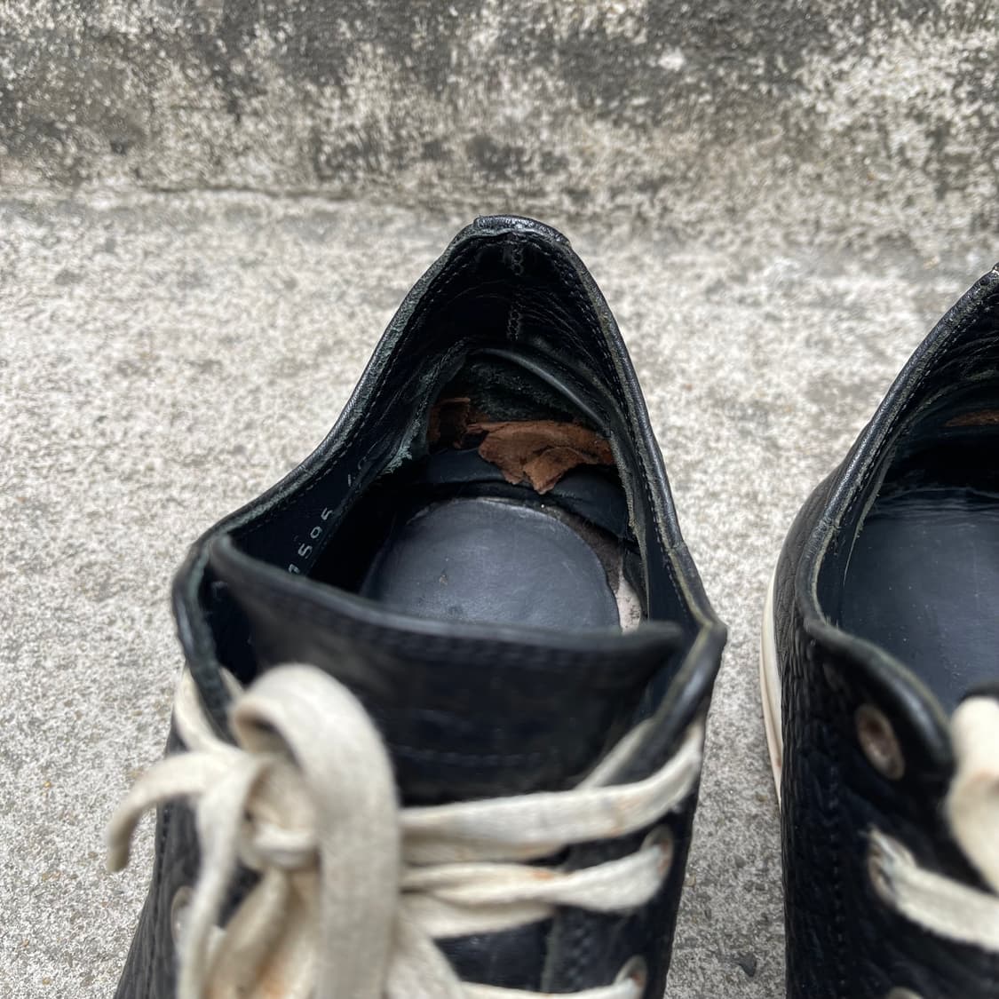 [40] RICK OWENS SS2015 레더 라몬즈 로우 상품이미지5