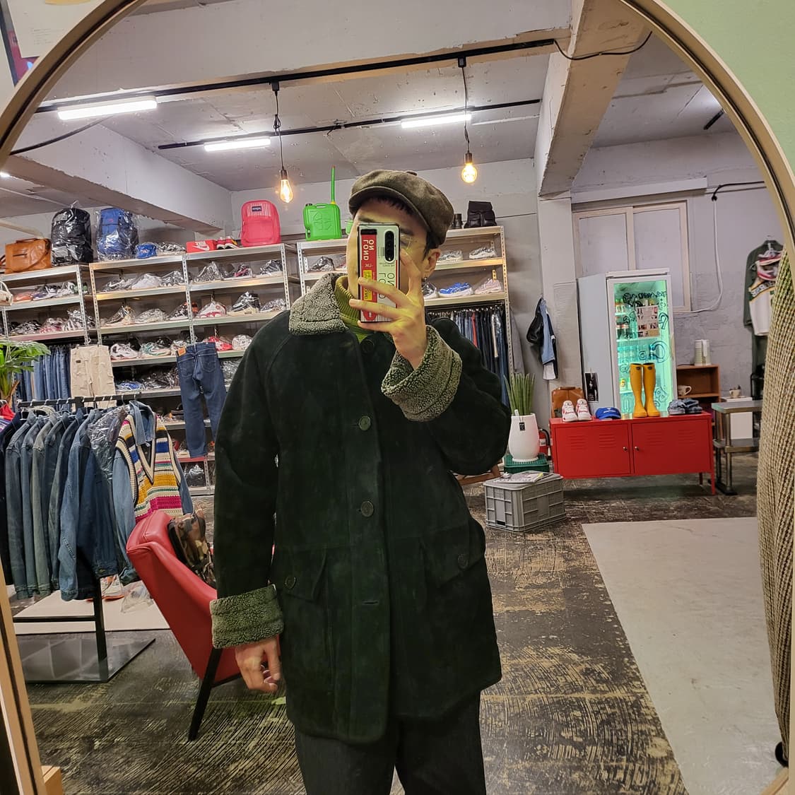 90s CERVANTES 레더 무스탕 (105) 상품이미지9