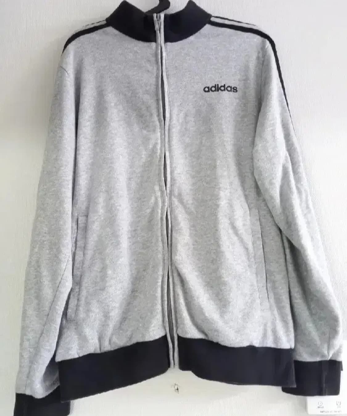 아디다스 희귀 그레이 블랙 트랙탑 저지 져지집업 105/XL 상품이미지1