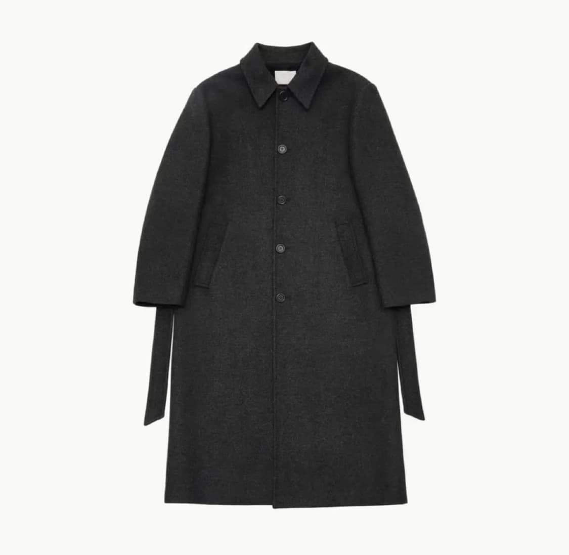 아모멘토 싱글 브레스티드 코트 (차콜) M 상품이미지1