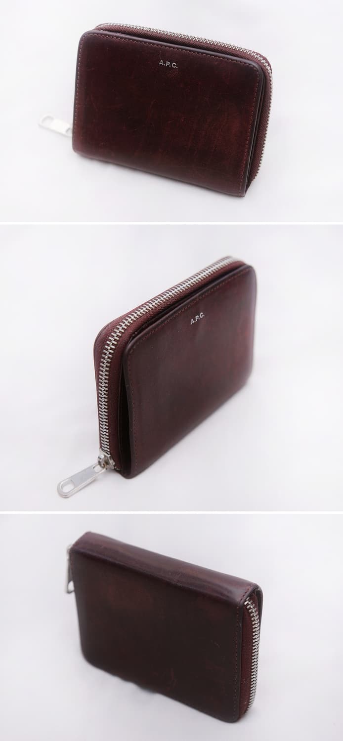 아페쎄 (A.P.C) 베지터블 레더 지퍼포켓 컴팩트 반지갑 상품이미지5