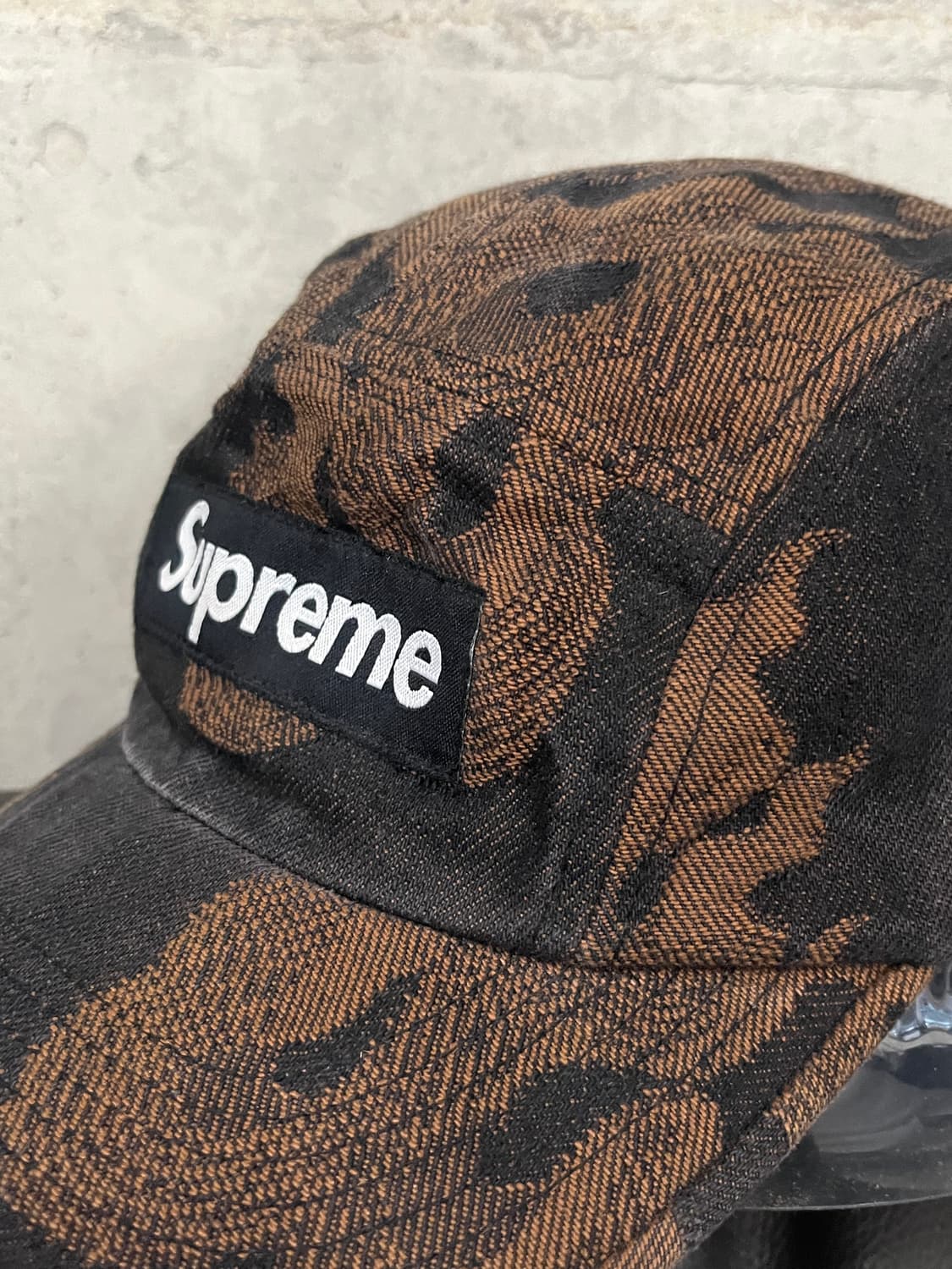 Supreme Flames Jacquard Denim Camp Cap 상품이미지4