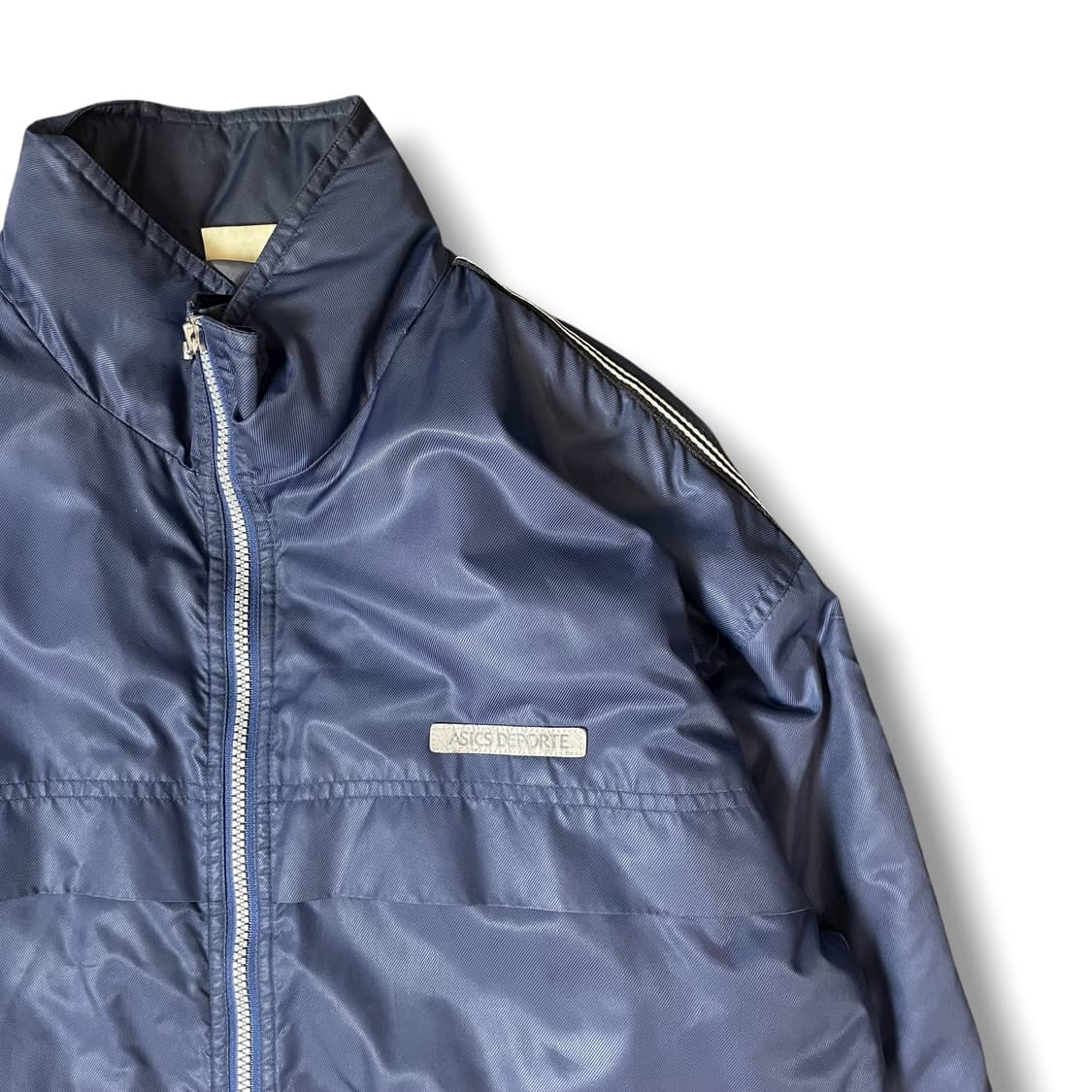 아식스 미니로고 90s 올드스쿨 네이비 후드 패딩 바람막이 상품이미지3