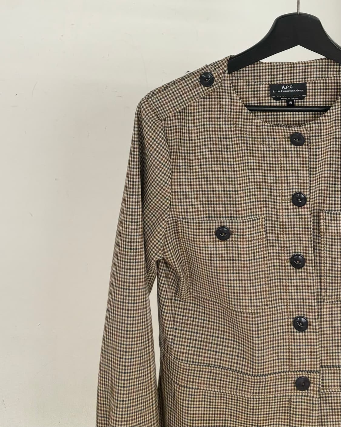 아페쎄 클래식 체크 자켓 상품이미지3