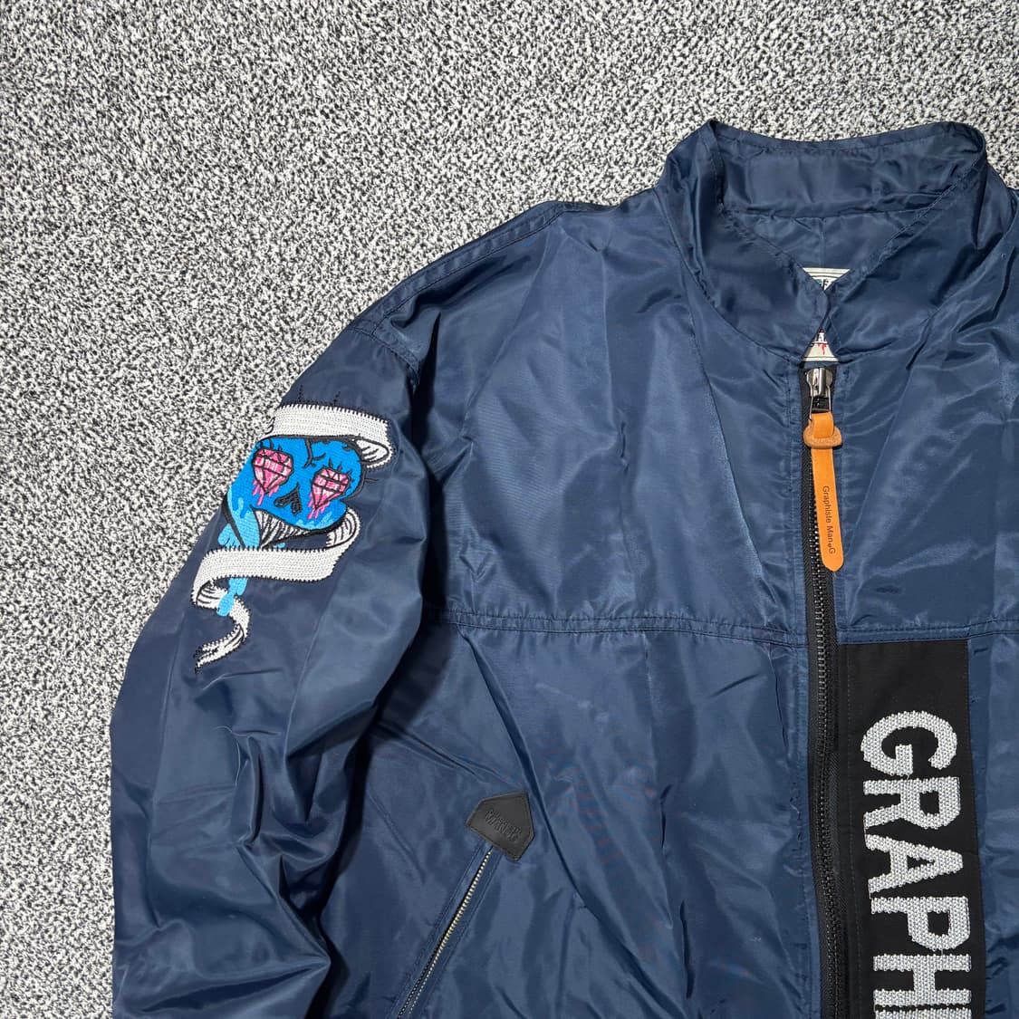 그라피스트 만지 MAN.G 바람막이 야상 점퍼 네이비 (F) 상품이미지2