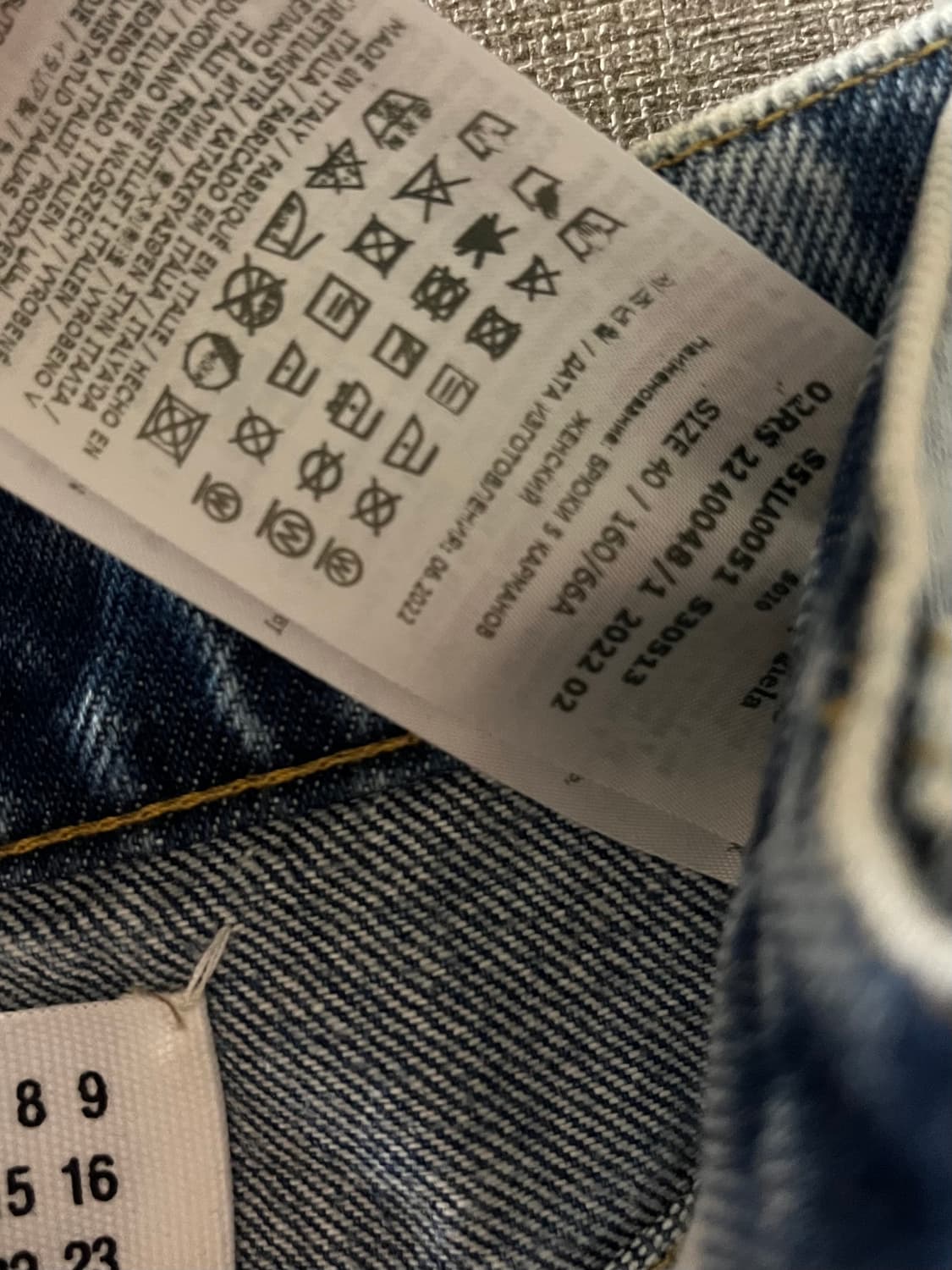 메종마르지엘라 컷아웃 데님 40 상품이미지9