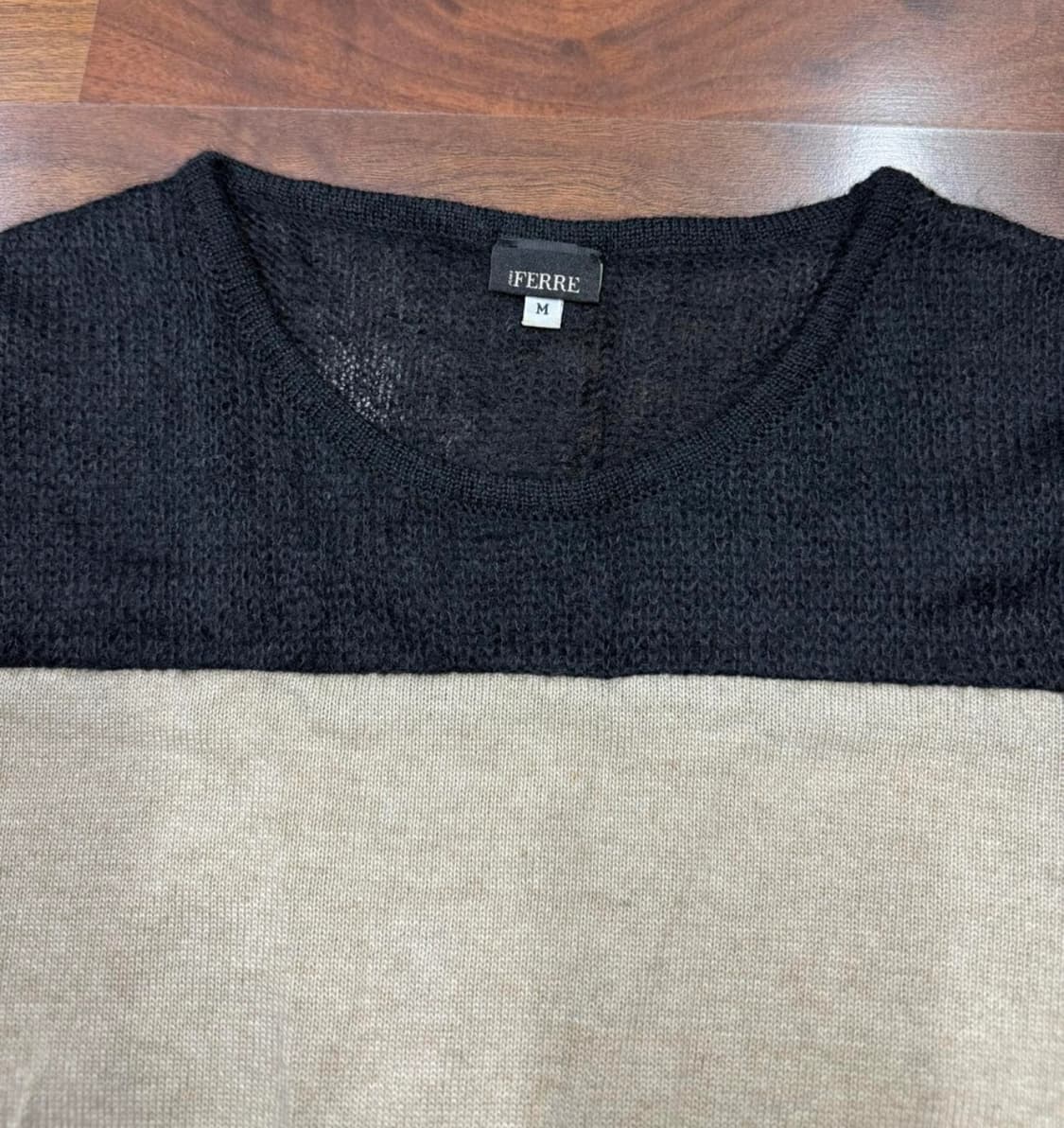 FERRE JEANS 컬러블럭 모헤어 니트 상품이미지2