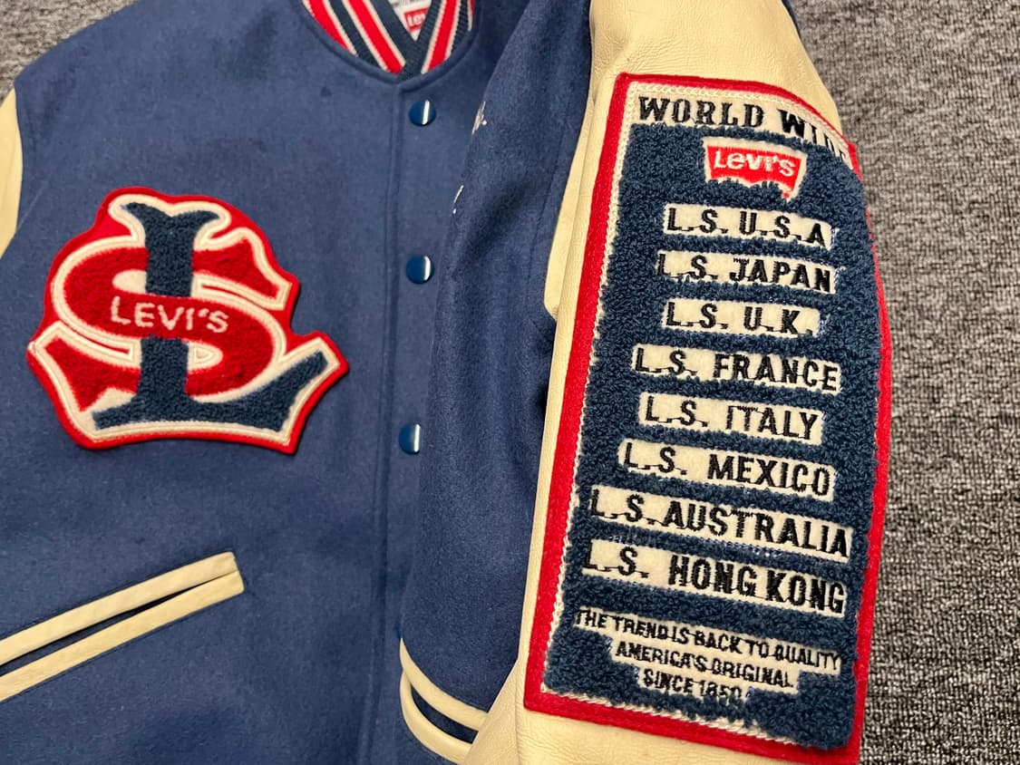 [95~100] 리바이스 90s 빈티지 바시티자켓 M 상품이미지4