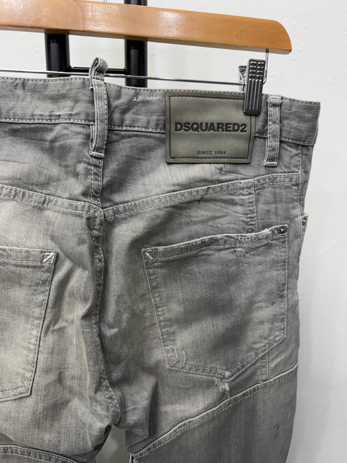 정품) 디스퀘어드2 데미지 워싱 타이디 바이커 청바지 46 상품이미지6