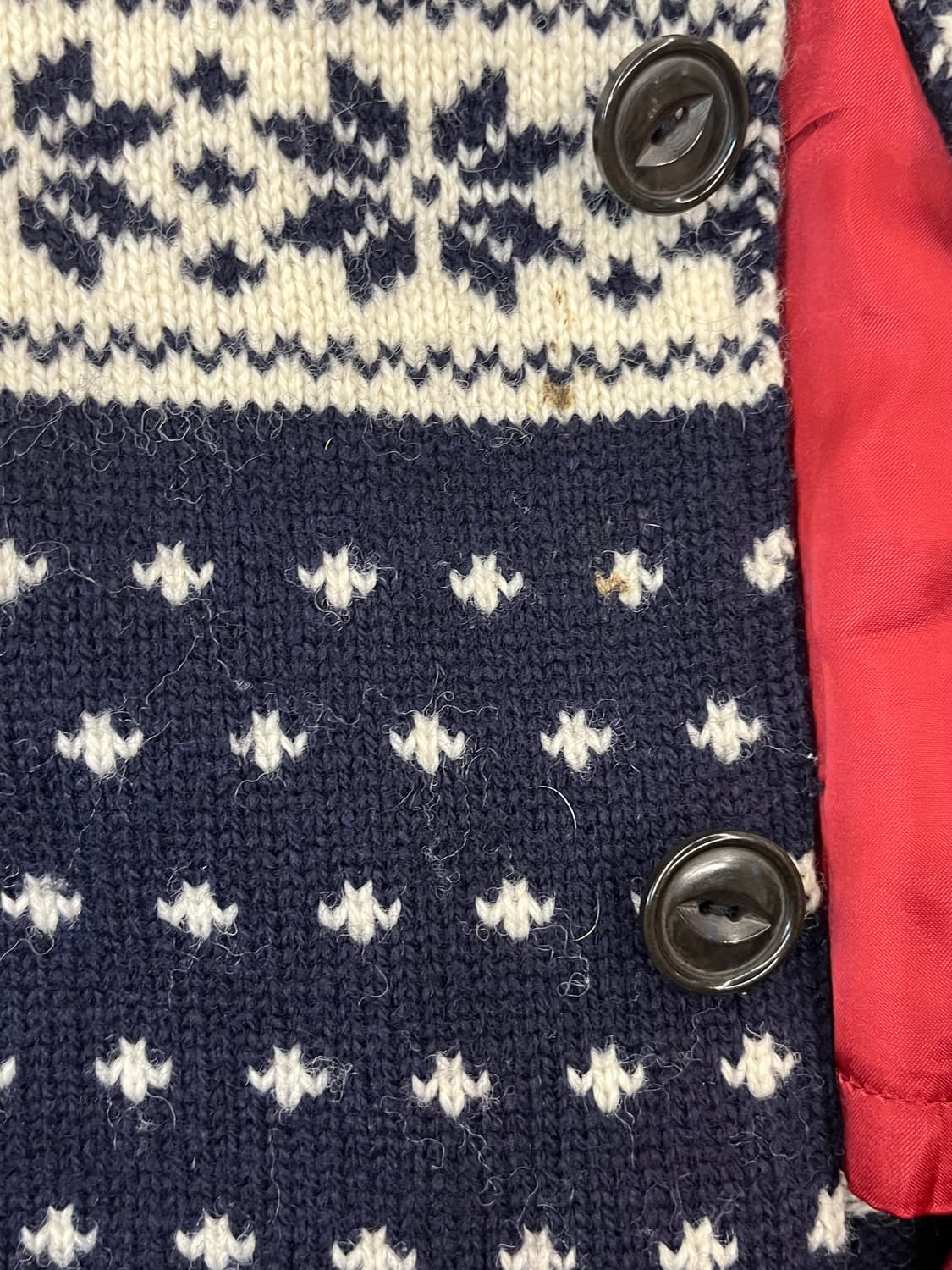 준야 와타나베X꼼데가르송 자카드 노르딕 바시티 자켓 L #csz1856 상품이미지7