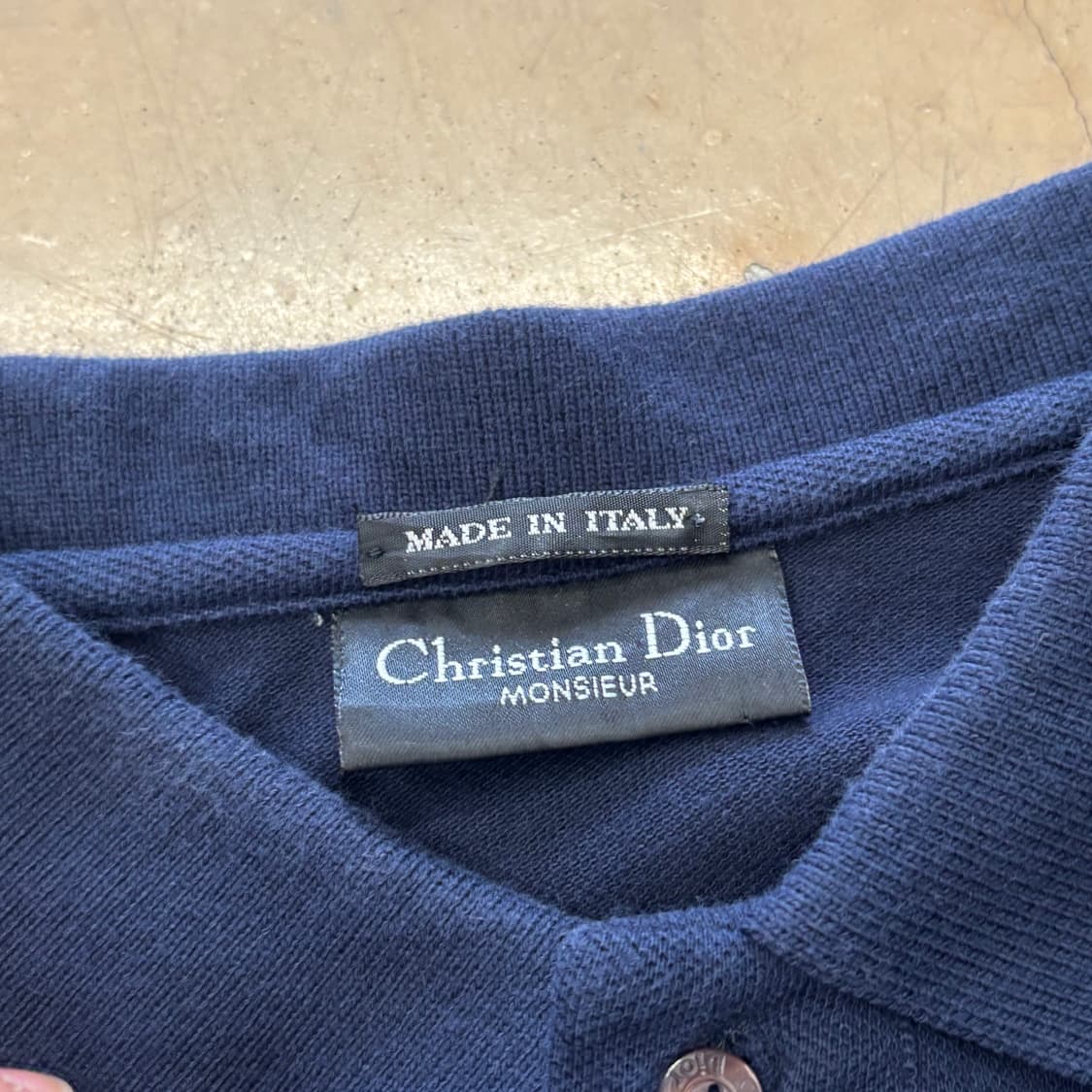 🫶🏻 Christian Dior Navy 카라 반팔티 🫶🏻 상품이미지4