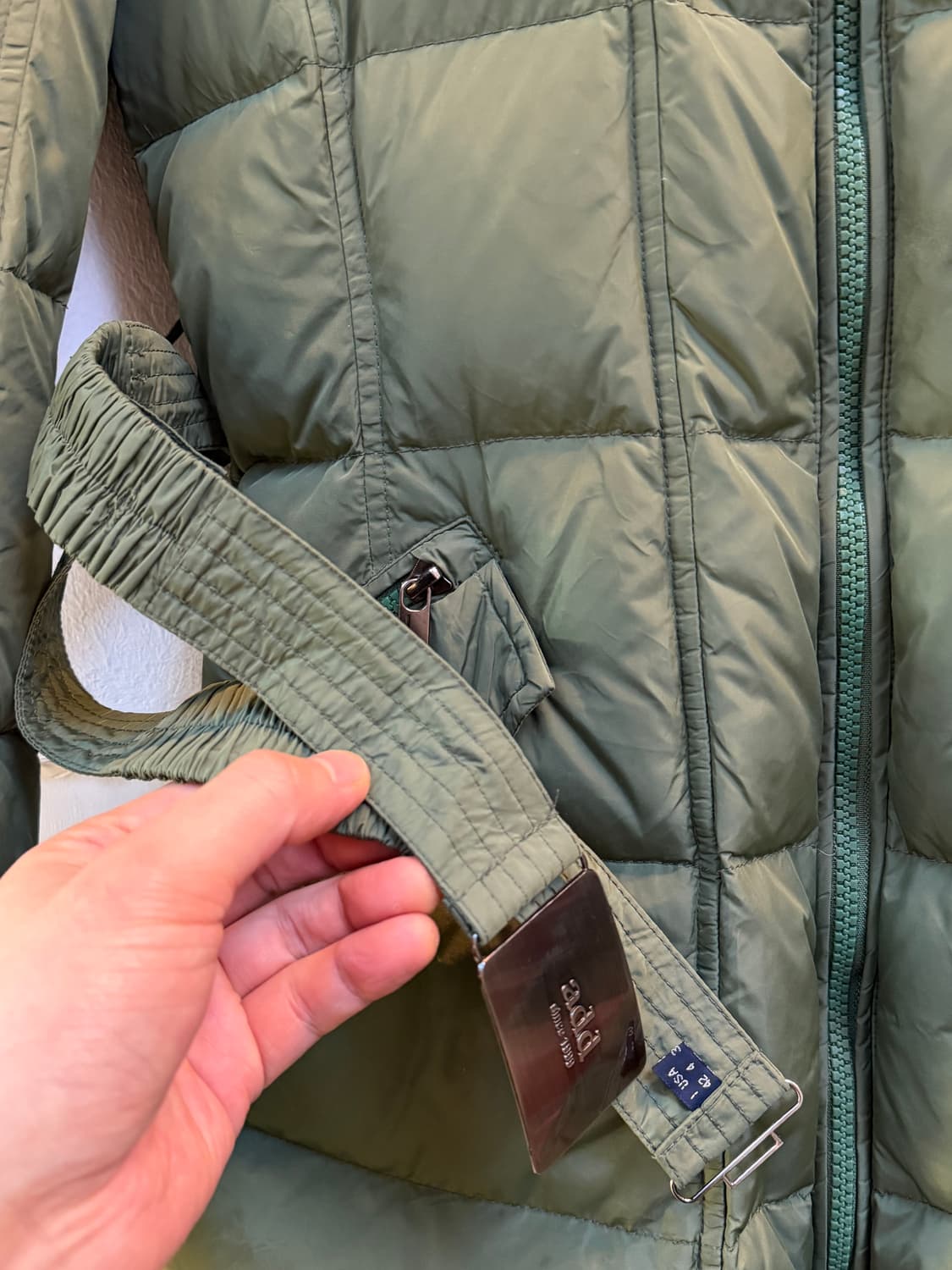 Add 구스 다운 롱패딩 그린 IT42 상품이미지4