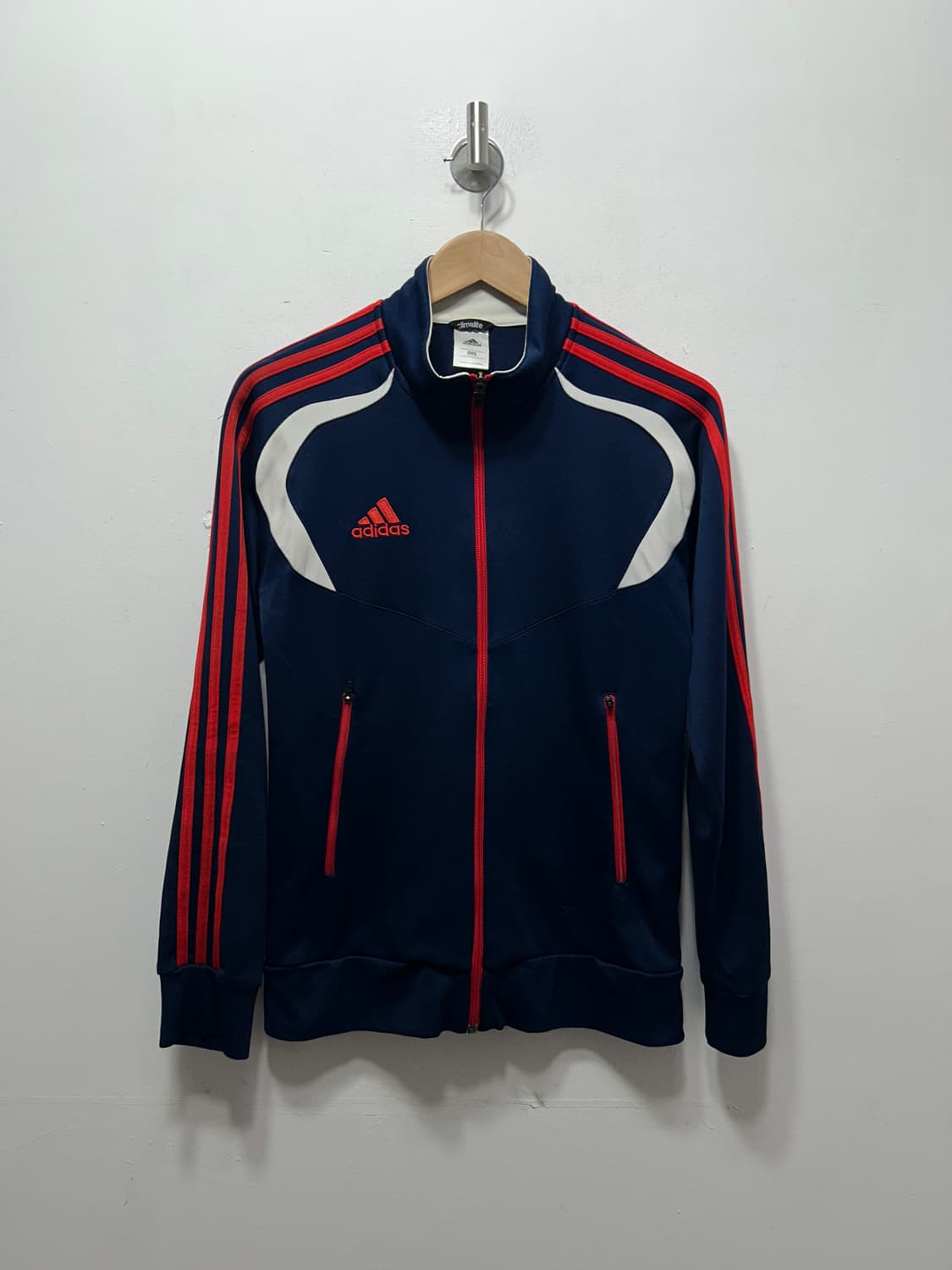 아디다스 트랙 져지 집업 자켓 여성 네이비레드 M  상품이미지1