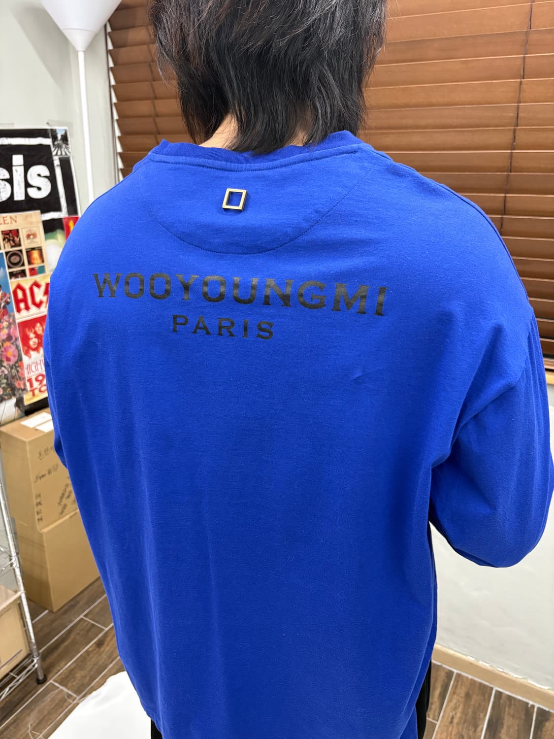 우영미 백로고 블루 롱슬리브 44  상품이미지3