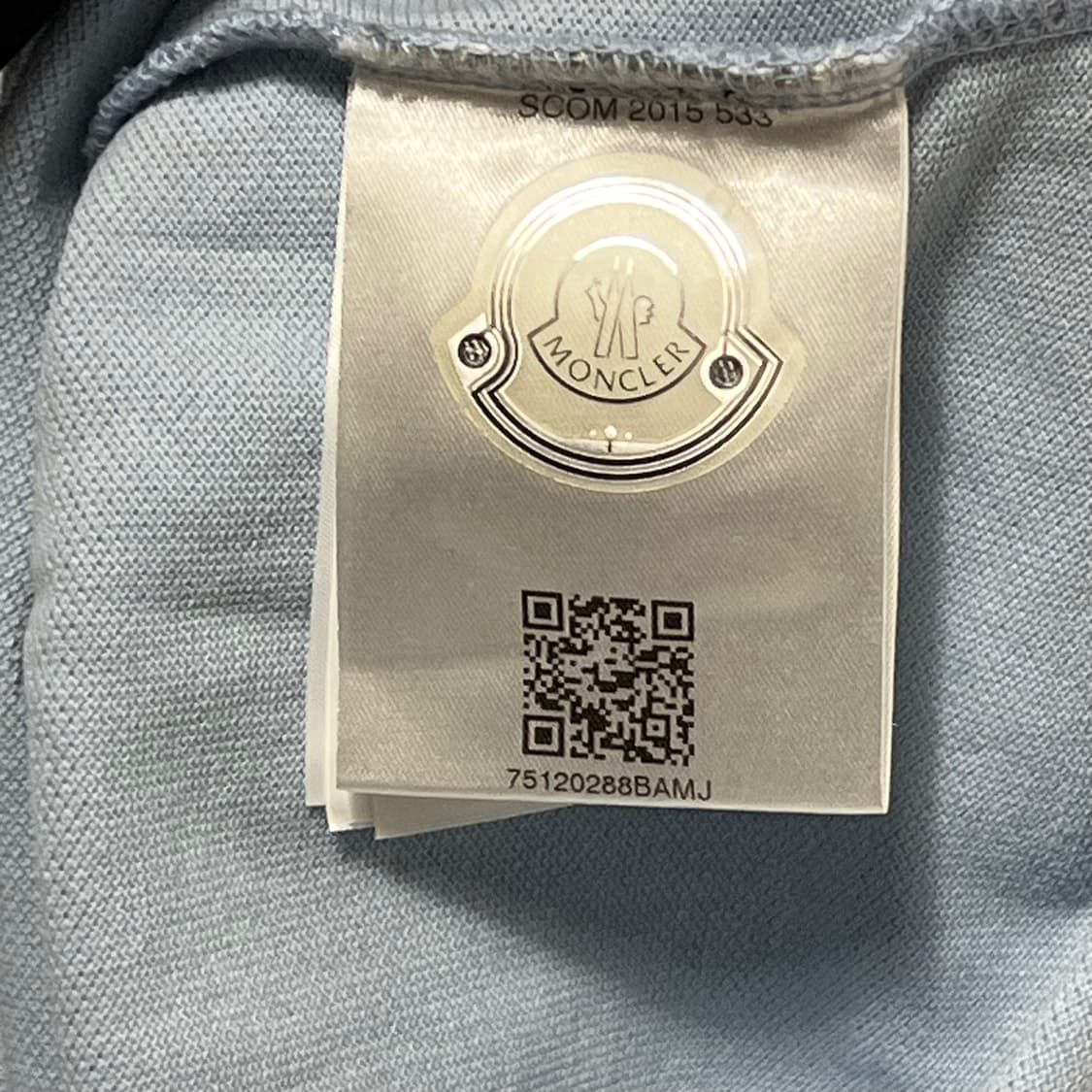 M 몽클레어 로고 와펜 카라 티셔츠 상품이미지5