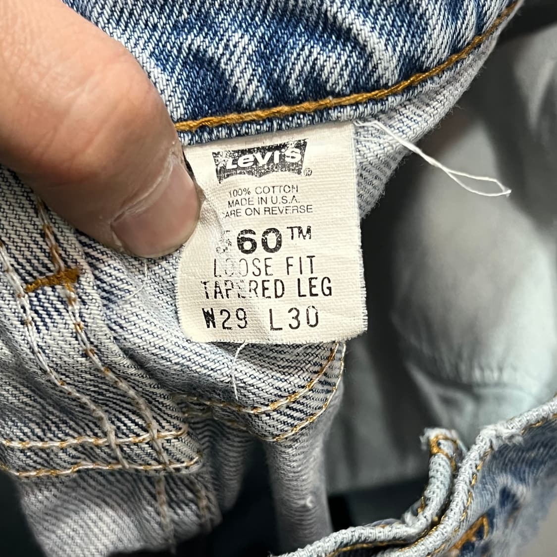  USA 리바이스 560 오렌지탭 데님 팬츠 y14808 상품이미지6