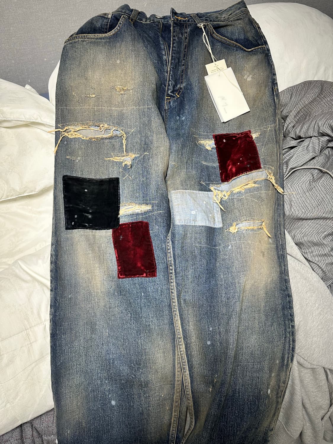 [1] 안셀름 넘버나인 오마쥬 스트레이트 데님팬츠 상품이미지2