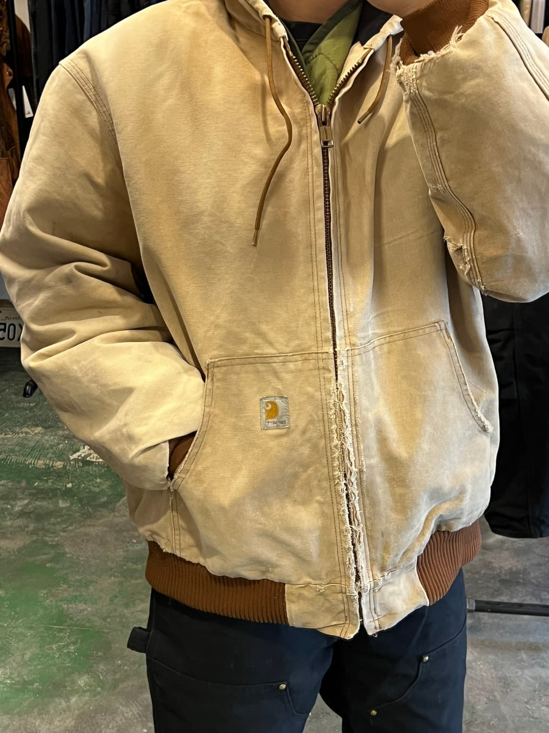 [XL] 칼하트 덕 액티브 자켓 J140 BRN 빈티지 워크자켓 후드집업 상품이미지4