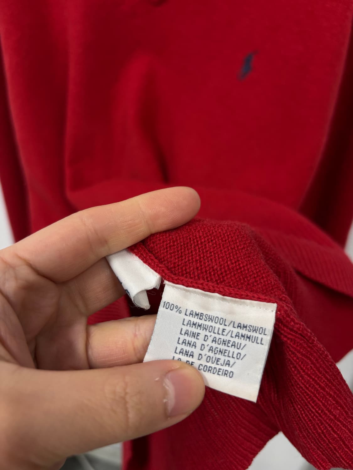 폴로랄프로렌 울 v넥 니트 상품이미지5