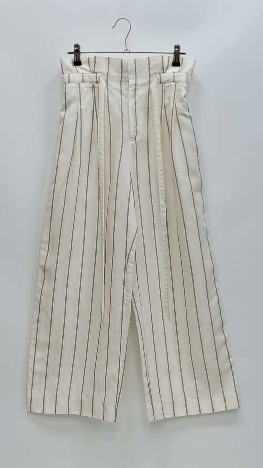 CLUB MONACO 클럽모나코 스트라이프 밴딩 와이드 팬츠 / 여 00 상품이미지1