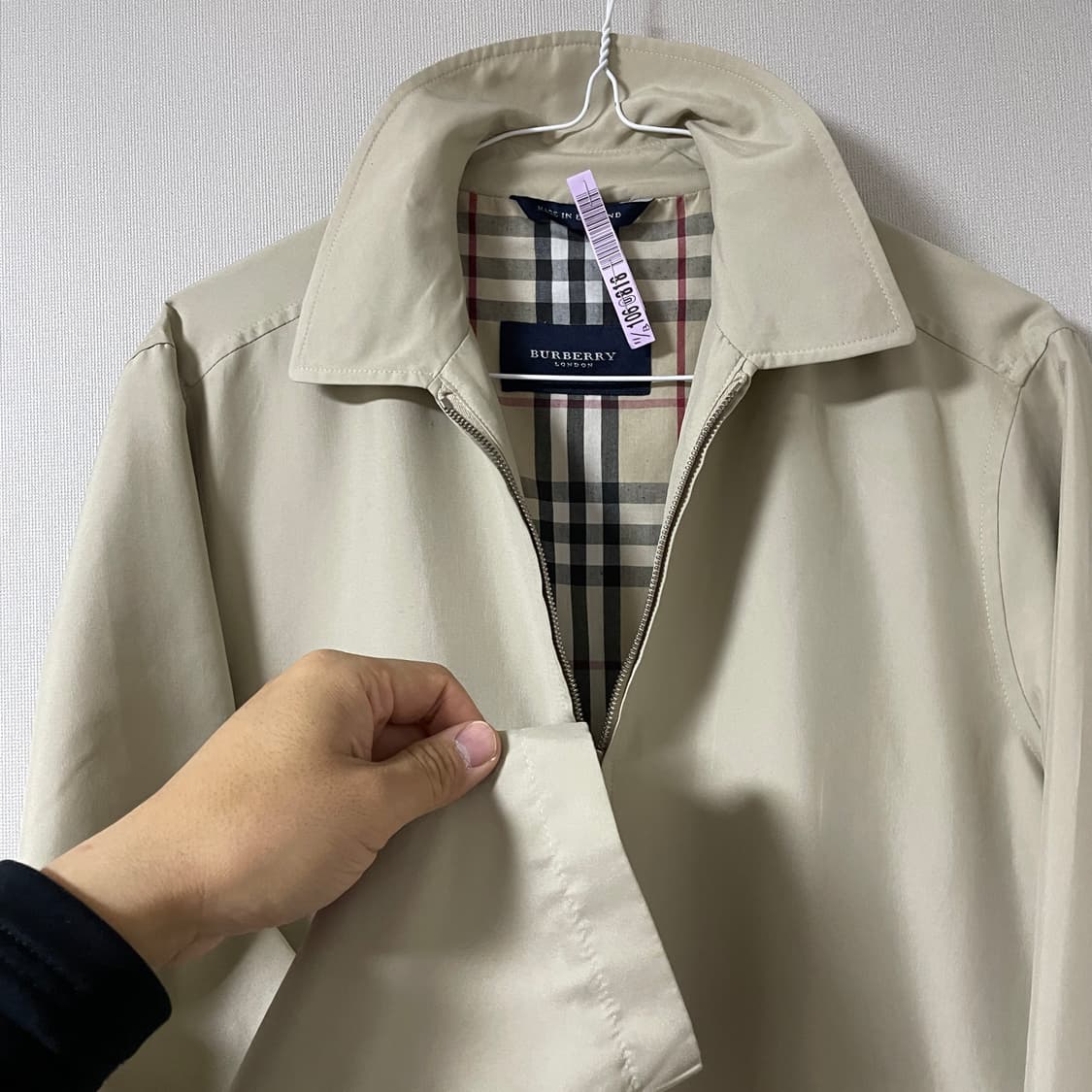 버버리 남성 간절기 블루종 점퍼 (95) 상품이미지3