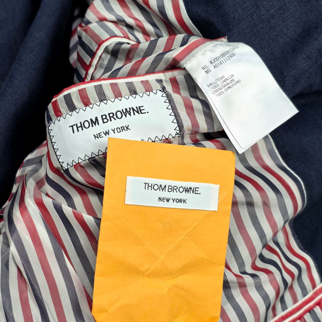 톰브라운 린넨 파이핑 블레이저 자켓 상품이미지7