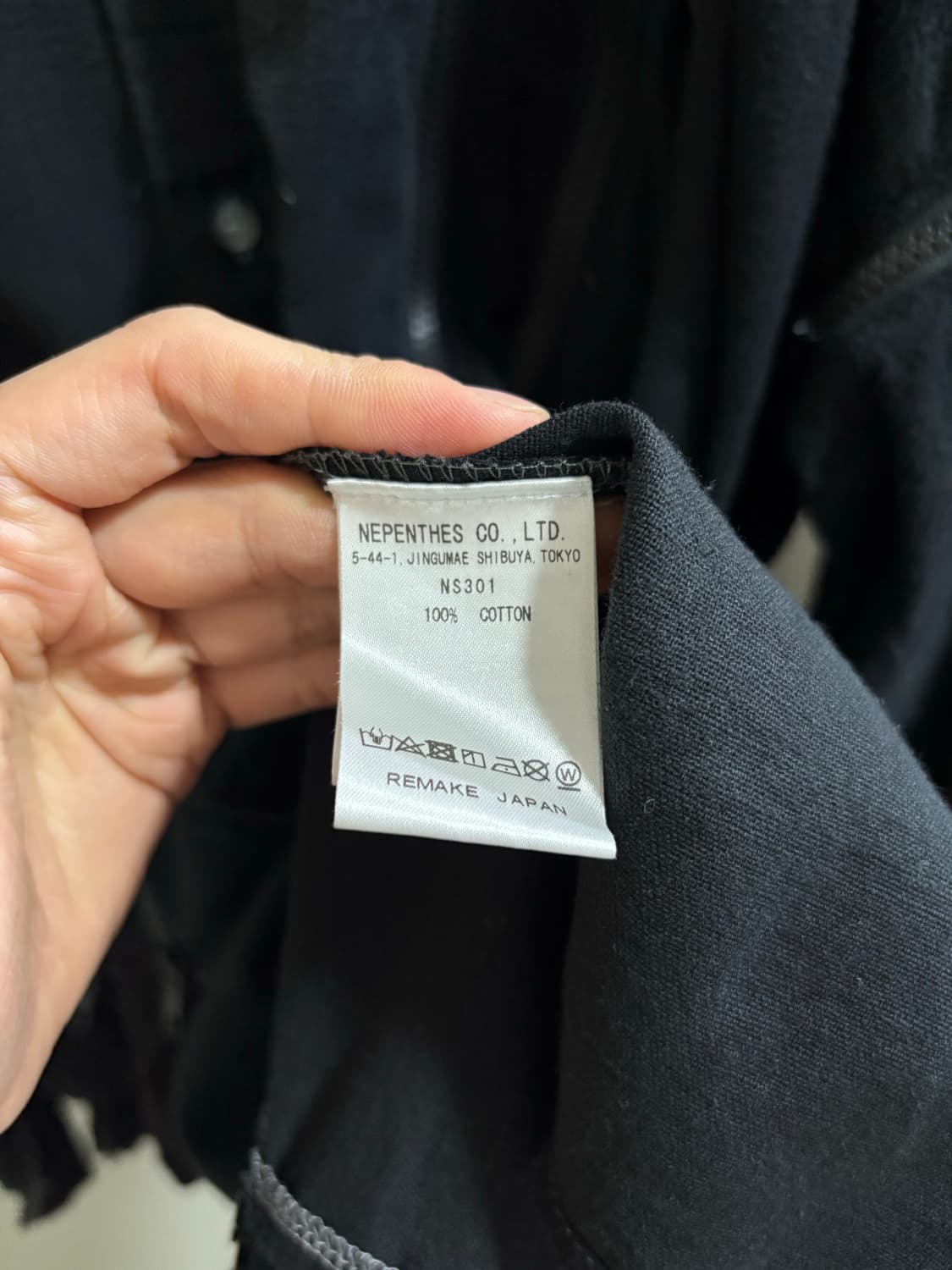 Rebuild by Needles 7cut Zip 와이드 셔츠 블랙 상품이미지7