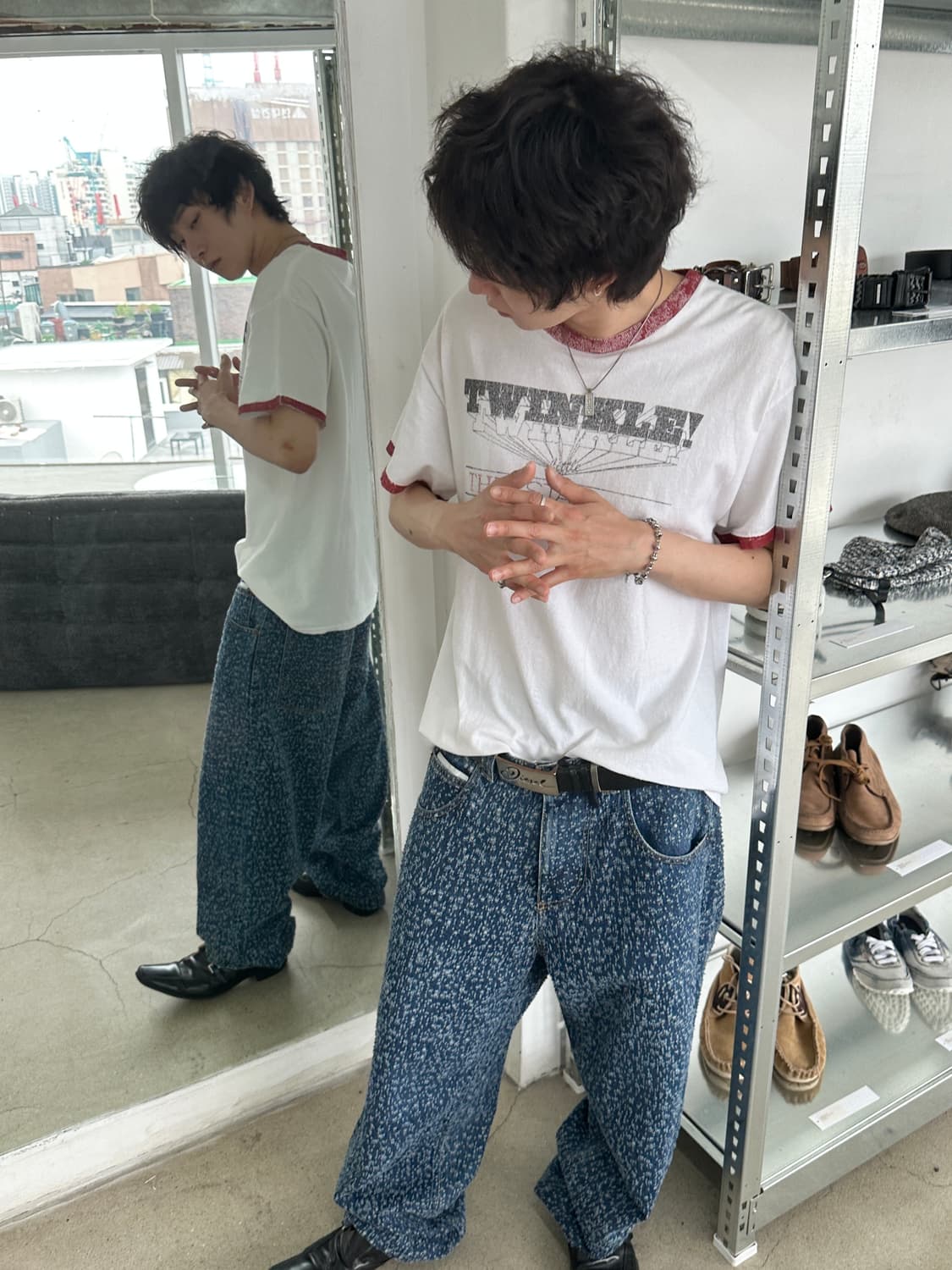 베드 j.w. 포드 페인팅 링거 티셔츠 상품이미지3