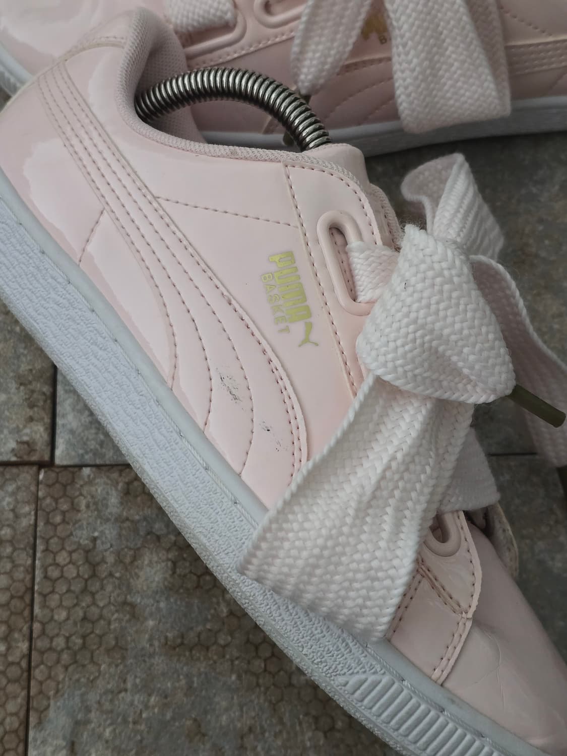 (230)푸마 하트 페이턴트 핑크 상품이미지7