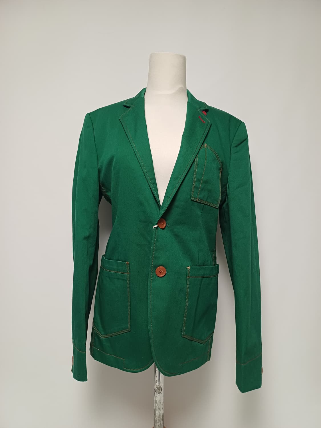 ASK ENQUIRED 브리티시 캐주얼 그린 자켓 (새상품급) 상품이미지1