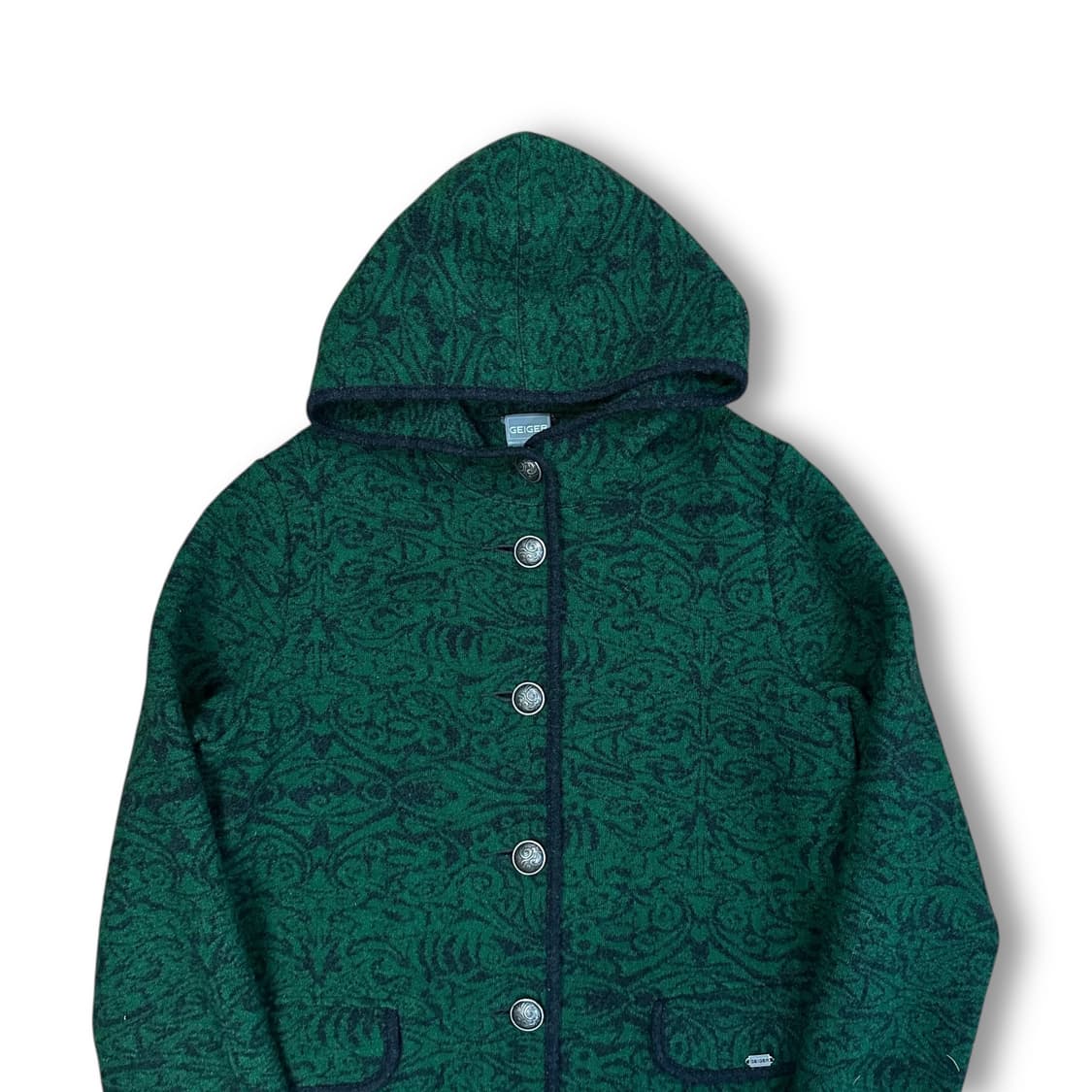 가이거 후드 롱 코트 상품이미지2