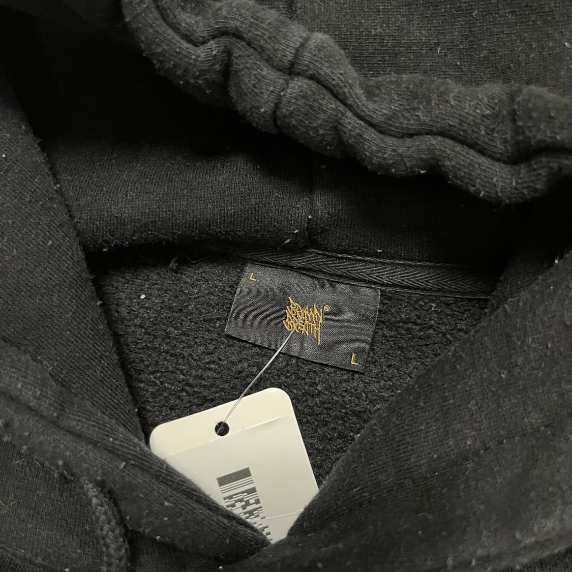 Brown Breath black hoodie 상품이미지7