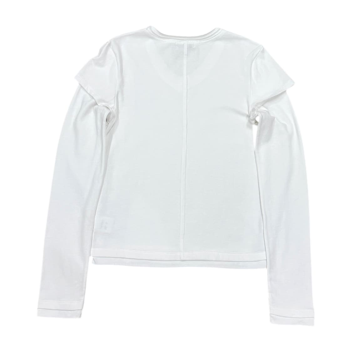 CERRIC 세릭 더블 슬리브 긴팔 티셔츠 화이트 상품이미지3