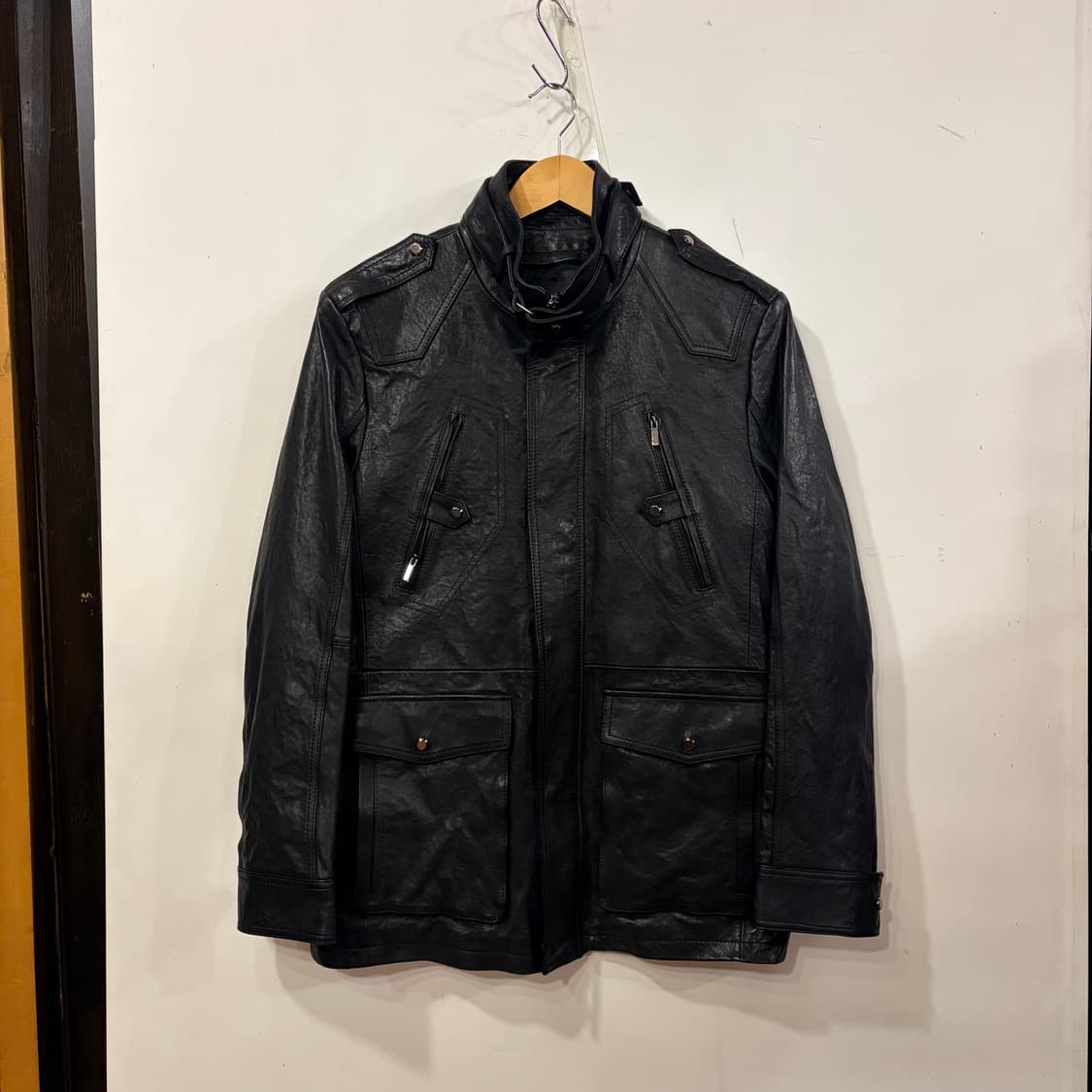 로보 이태리 램스킨 레더자켓 상품이미지1