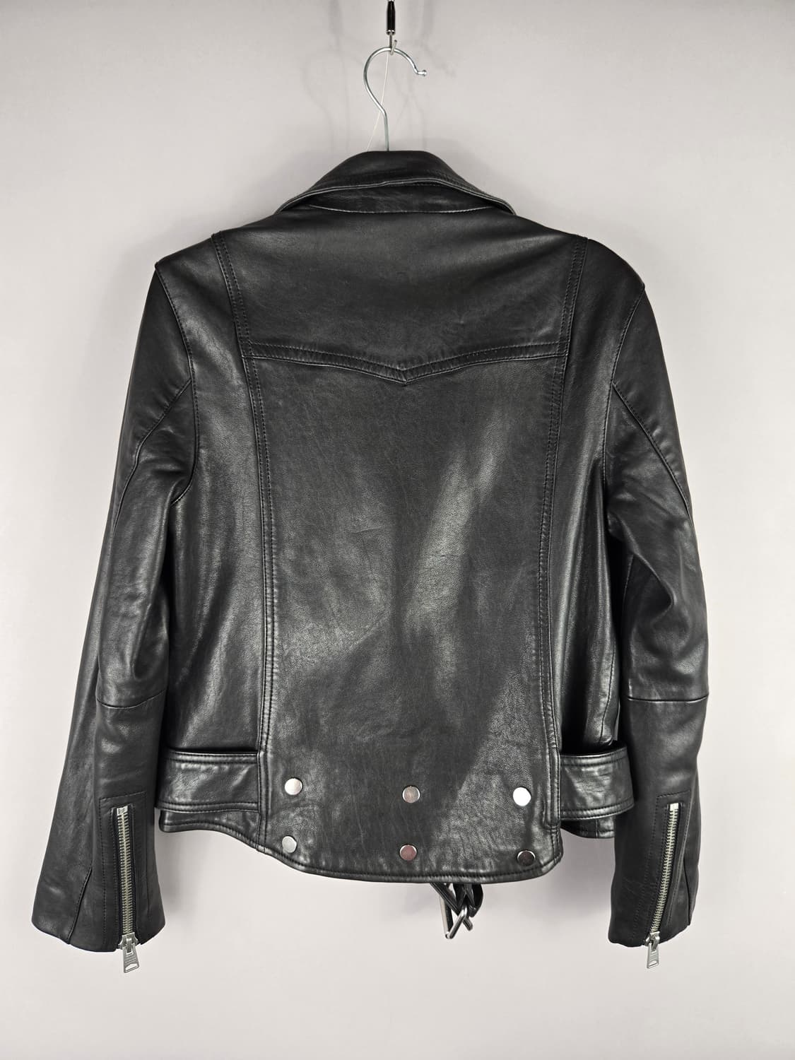 [무료배송]올세인츠 UK10 여성 발펀 양가죽 라이더 가죽 자켓 US6 상품이미지6