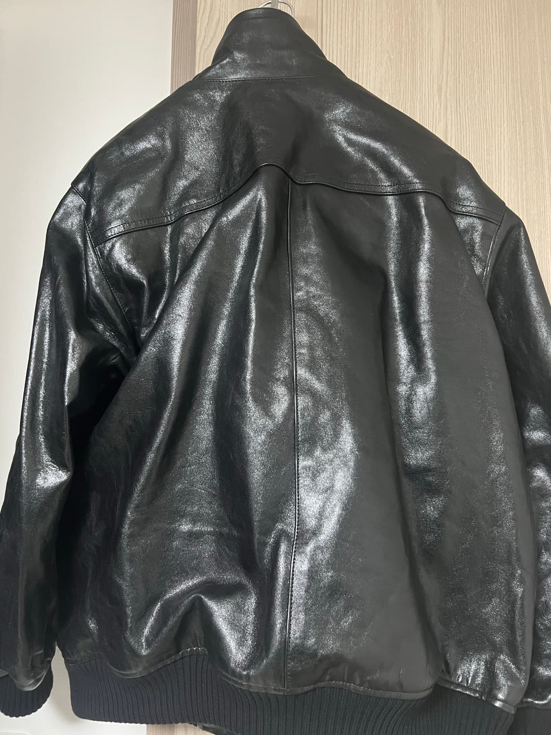 오라리/렘 레더 블루종/블랙/3 상품이미지6