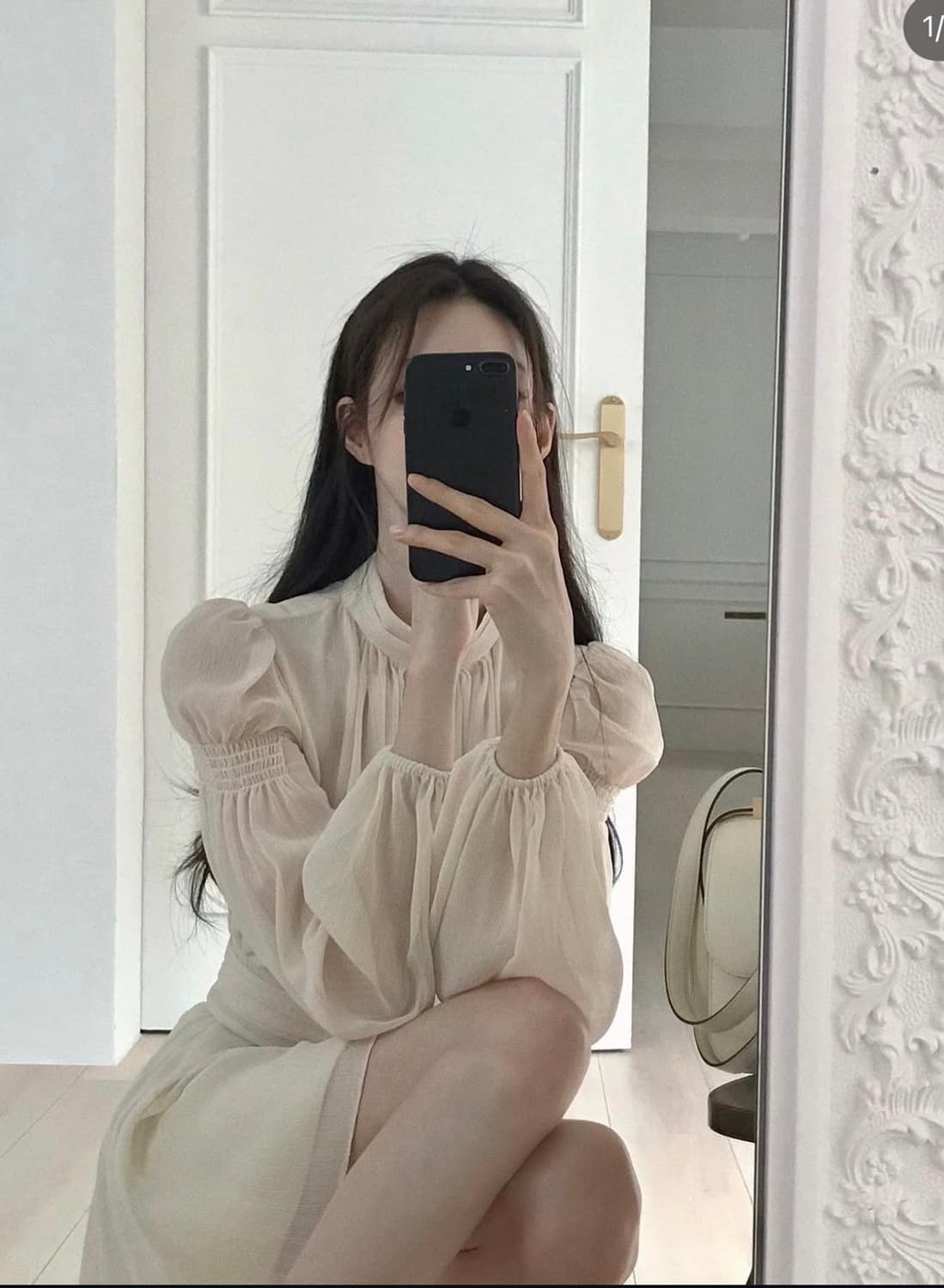 라벨르블랑 플루 셔링 투피스 블라우스 + 스커트 세트 원피스 상품이미지5