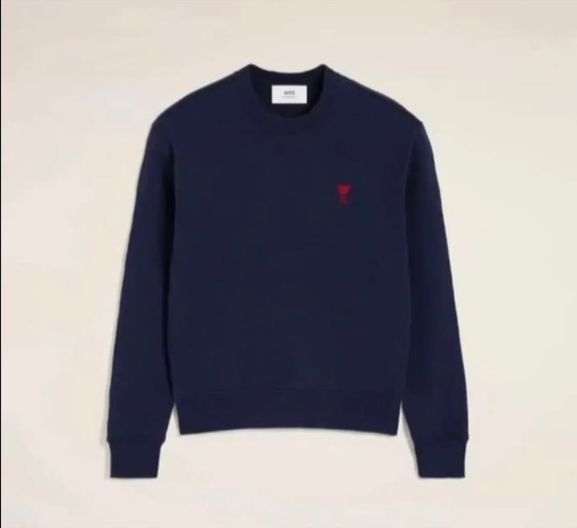 🔥[무료배송/정품]🔥 아미 맨투맨 논기모 스몰로고 남녀공용 상품이미지4