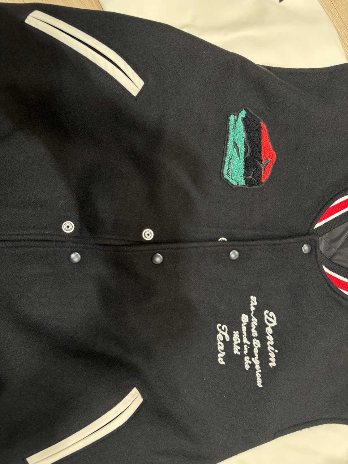 데님티어스 바시티 자켓 L사이즈 새상품 상품이미지9