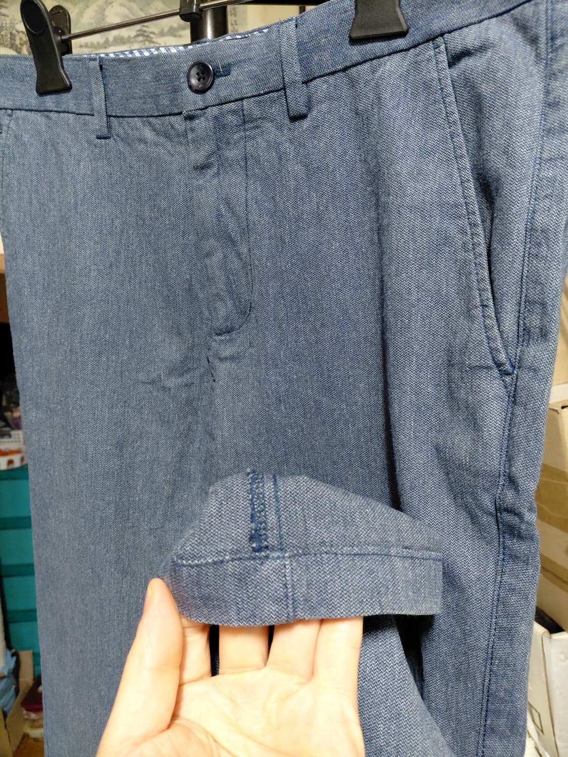 [바나나리퍼블릭]코튼 미니 헤링본 켄필드 바지 31사이즈 상품이미지7