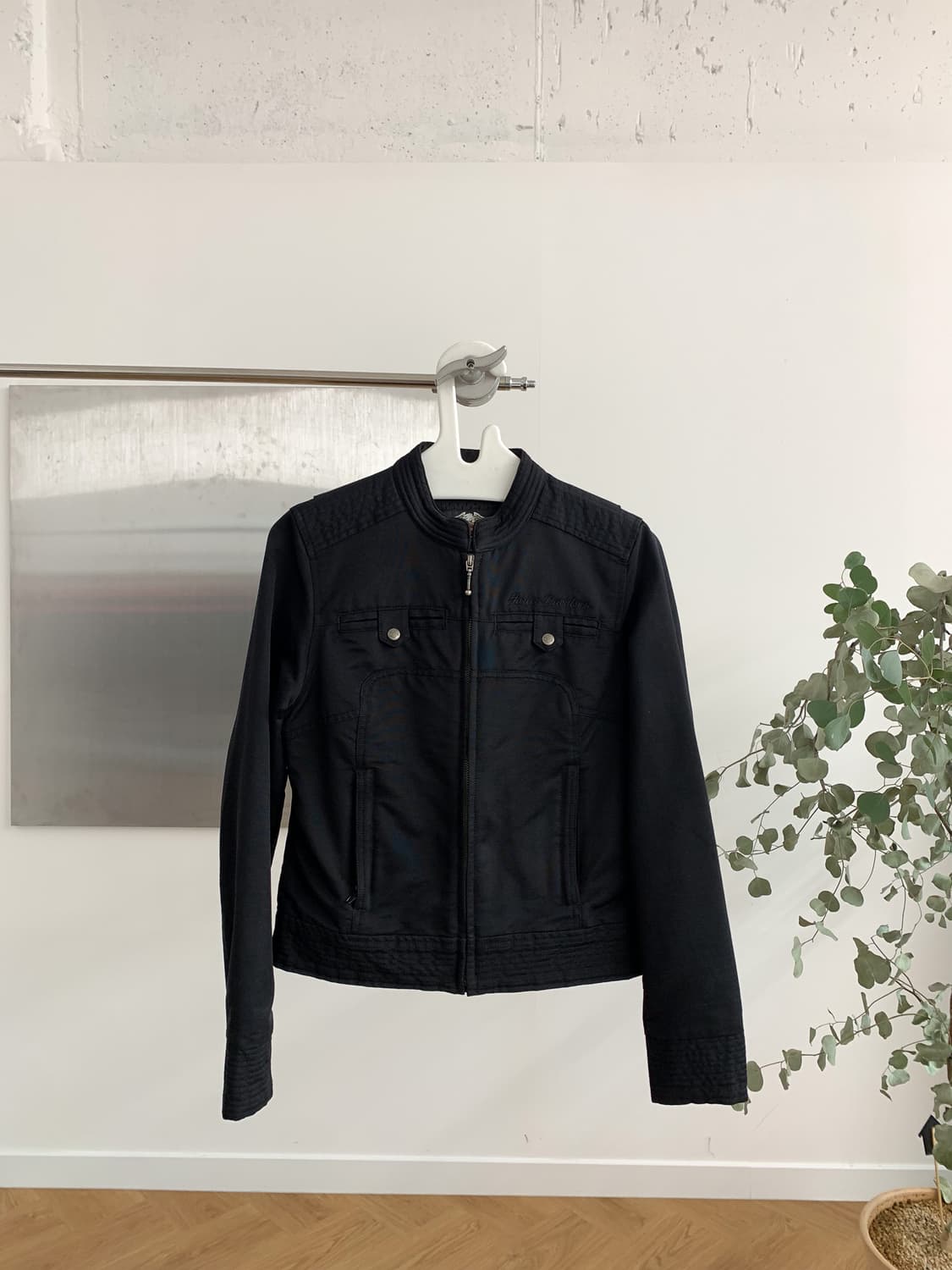 할리 데이비슨 큐빅 레터링 바이커 자켓 90  상품이미지3