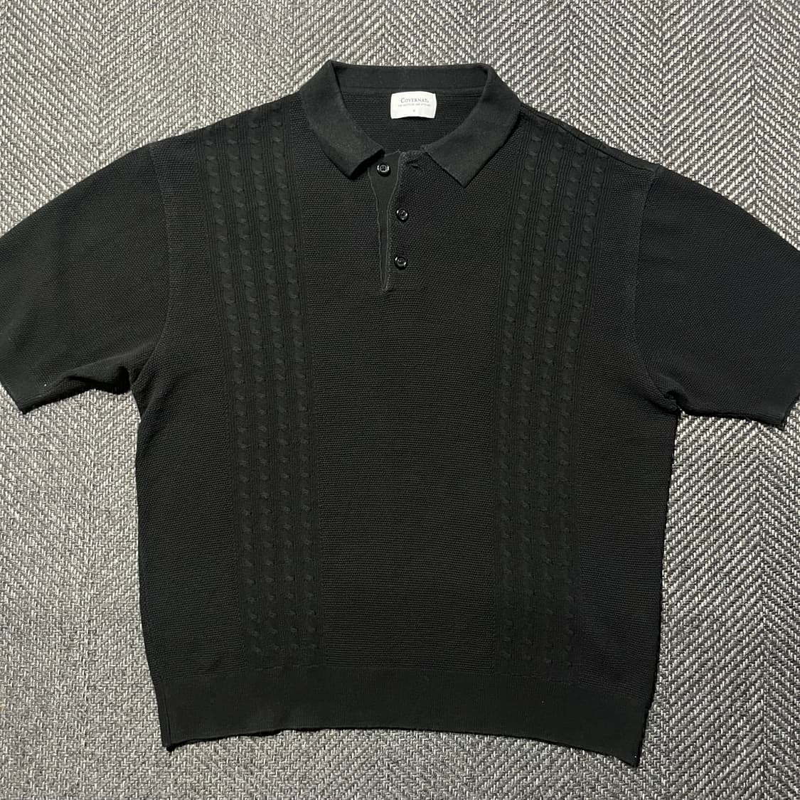 COVERNAT 커버낫 반팔 니트 카라티 상품이미지2