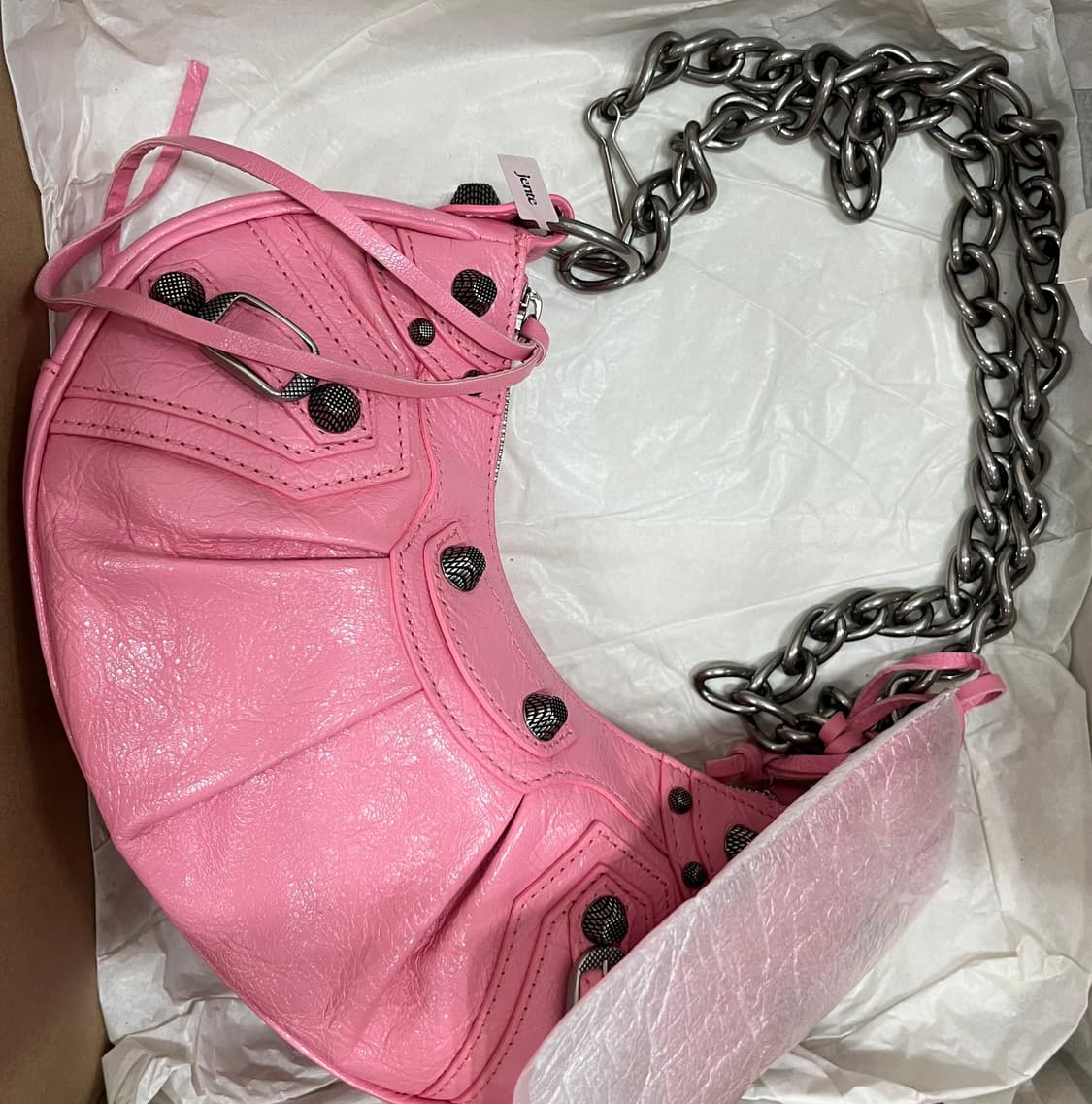 [새상품] 발렌시아가 르 카골 XS 핑크 숄더 크로스 가능 상품이미지1