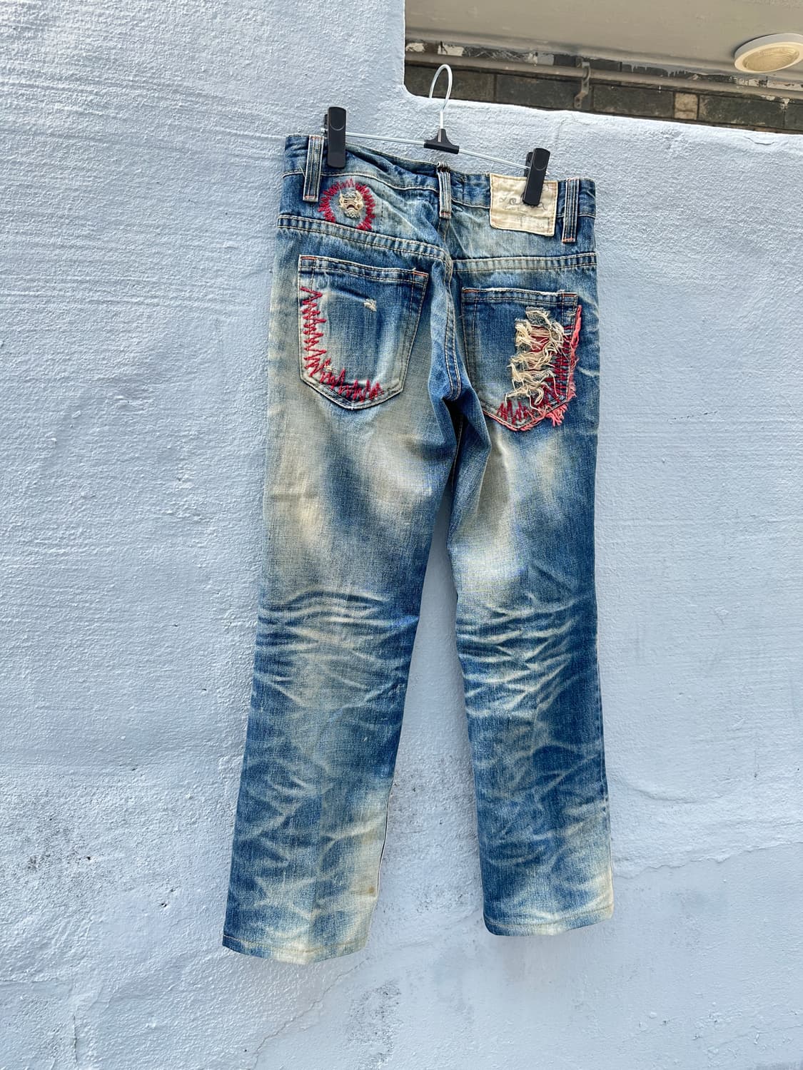 Lolita jeans damaged low rise straight d 상품이미지1