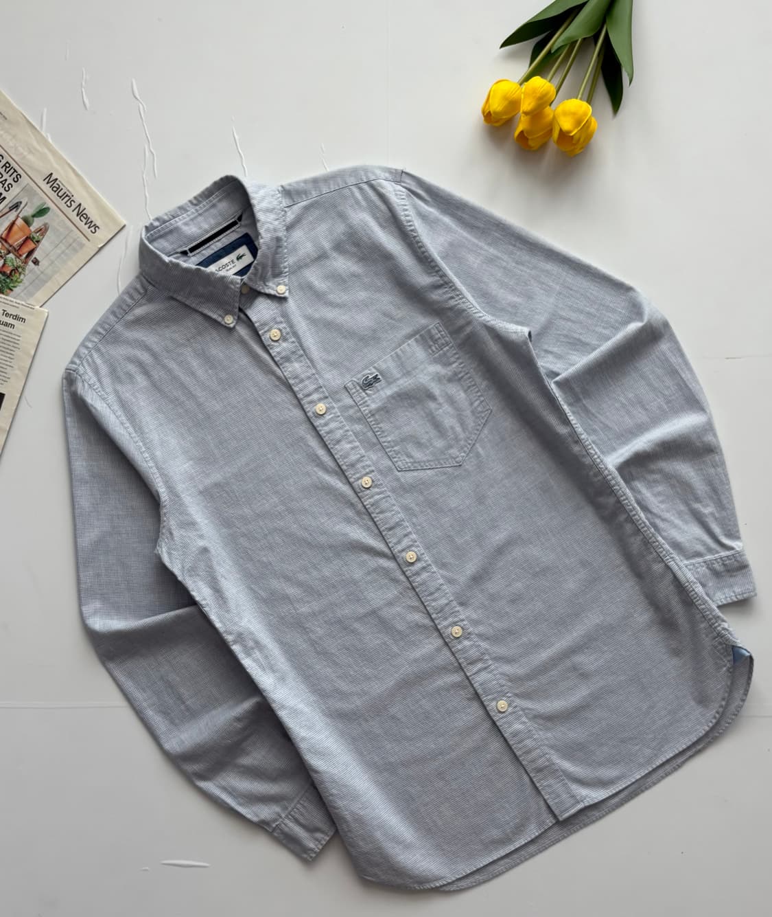 라코스테 체크 셔츠 상품이미지1