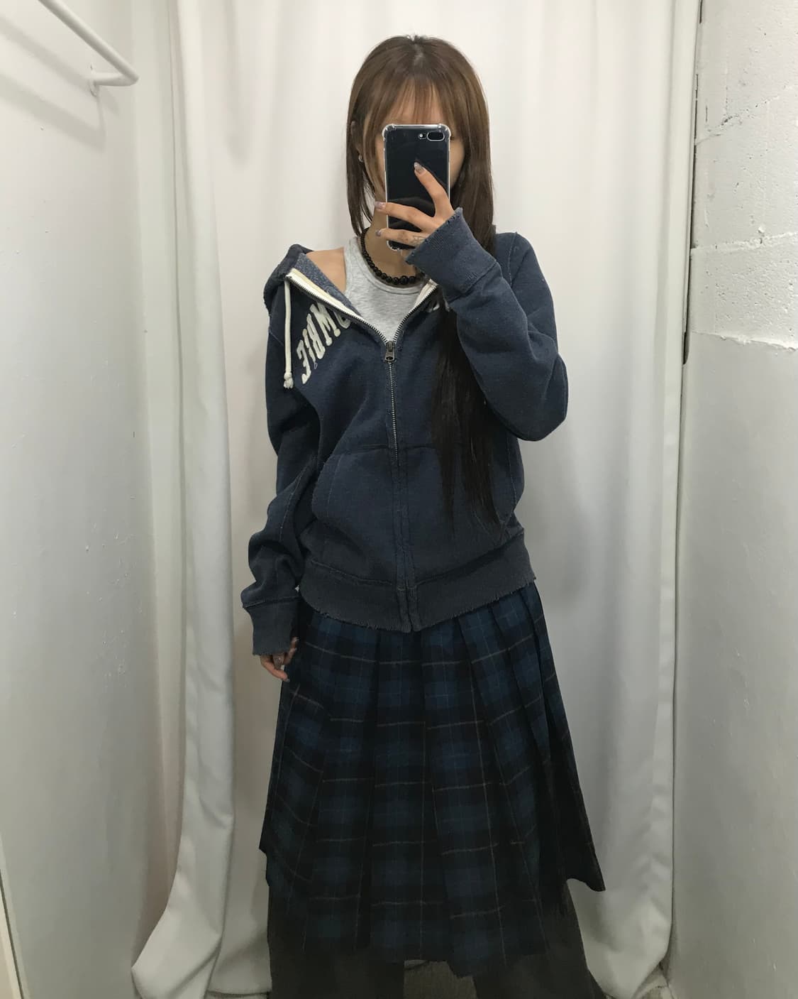 아베크롬비 네이비 후드집업 (M) 상품이미지2