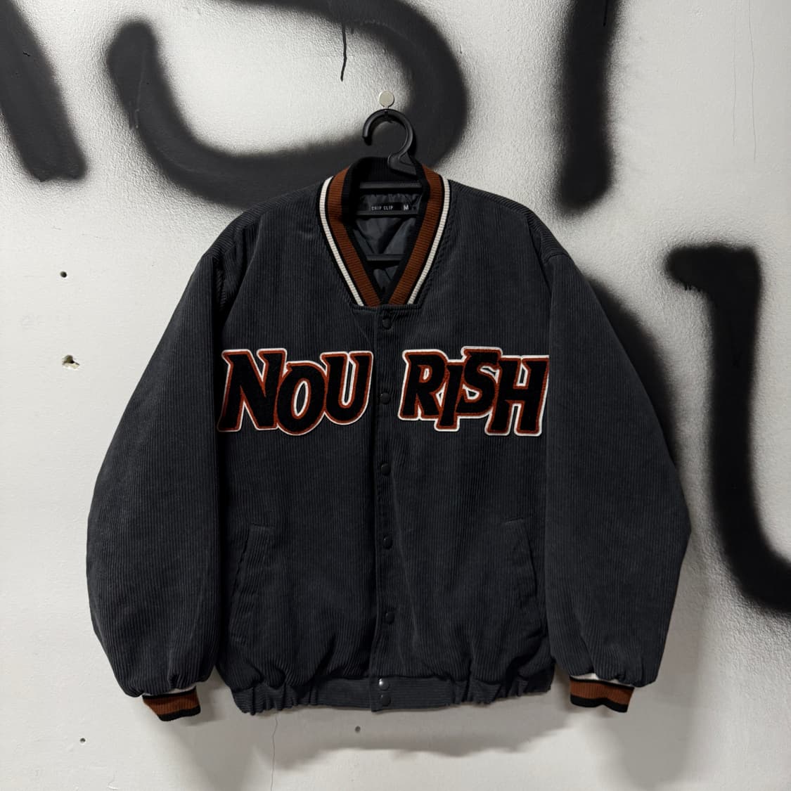 VTG 빈티지 올드스쿨 코듀로이 골덴 퀼팅 빅 패치 바시티 자켓 상품이미지1