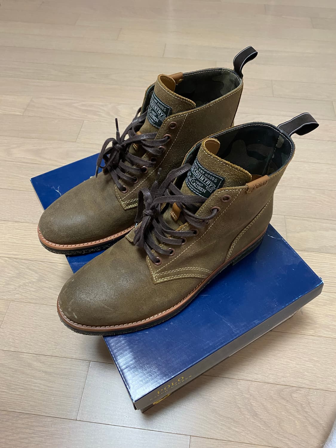 폴로 컨트리 스웨이드 왁스코팅 부츠 us9.5 상품이미지1